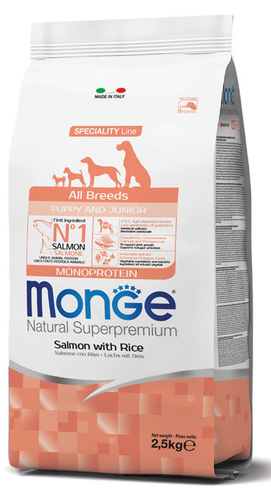 All Breeds Puppy e Junior Salmone con Riso 12kg