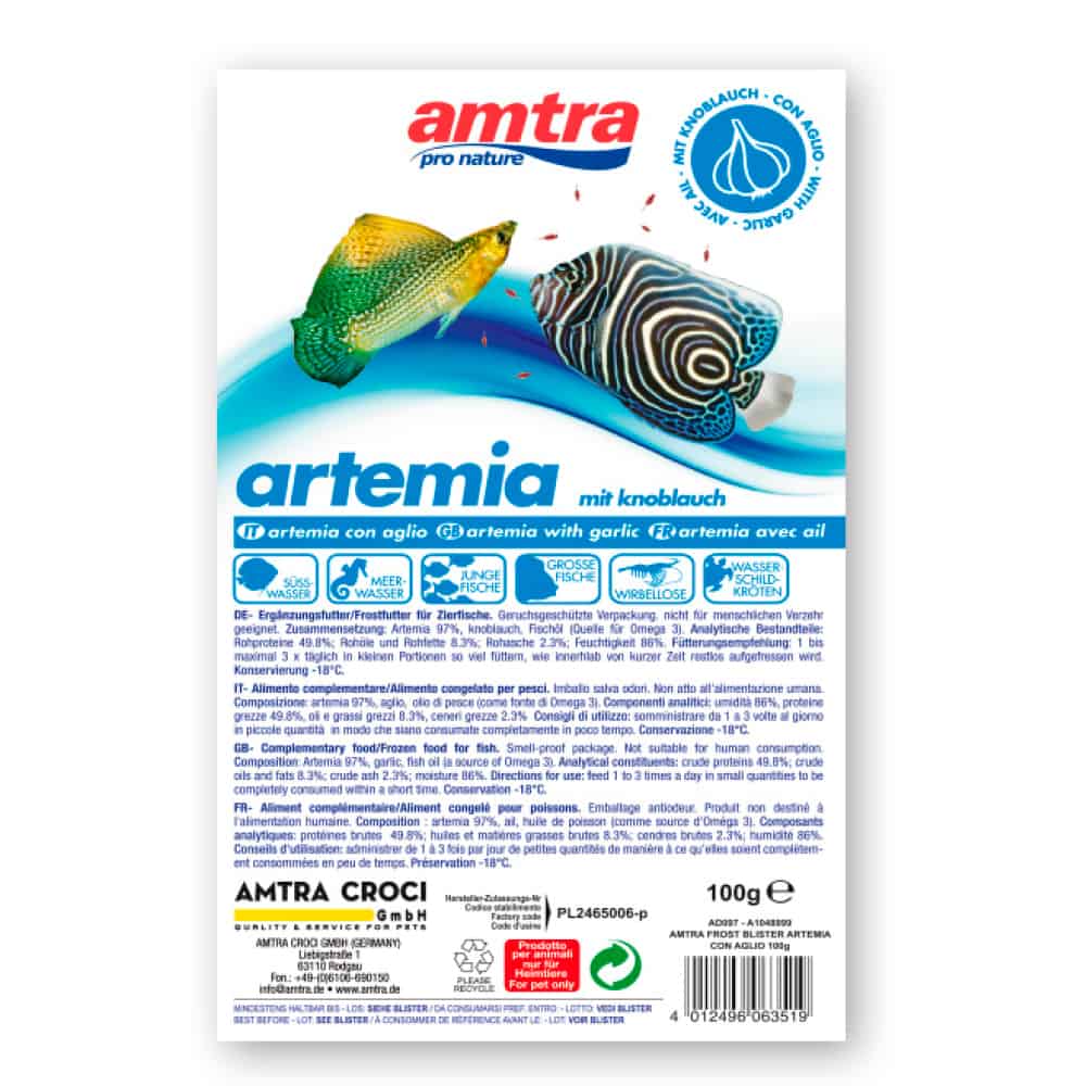 AMTRA FROST BLISTER ARTEMIA CON AGLIO 100GR