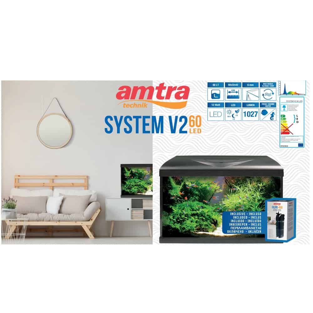 AMTRA SYSTEM TANK V2 60 LED BLACK