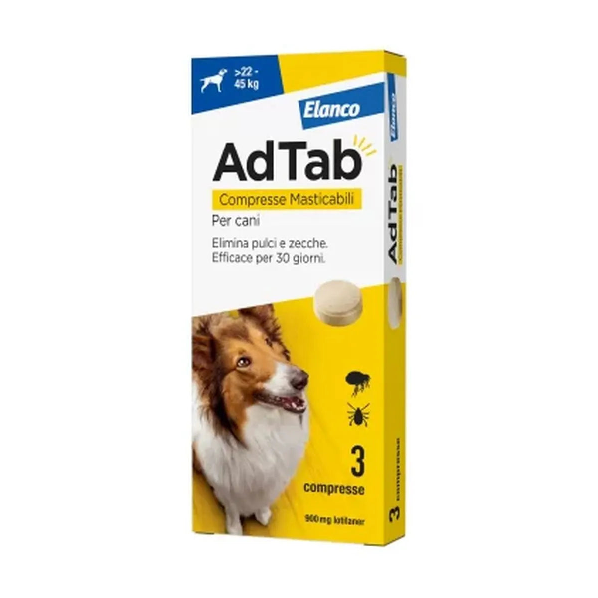 AD TAB CANE 22-45KG 3 COMPRESSE