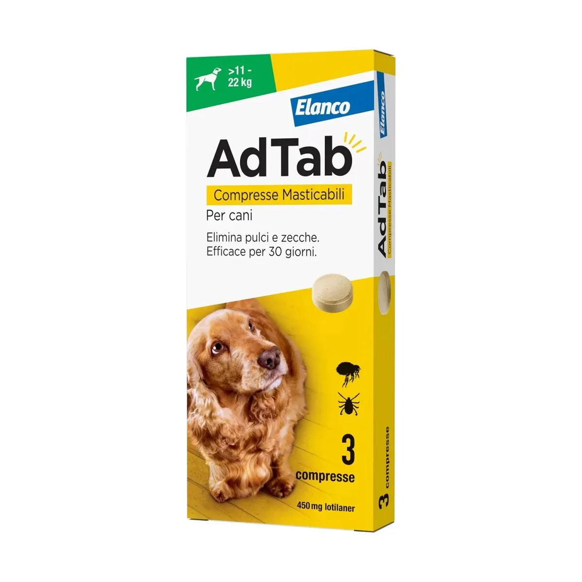 AD TAB CANE 11 - 22KG 3 COMPRESSE