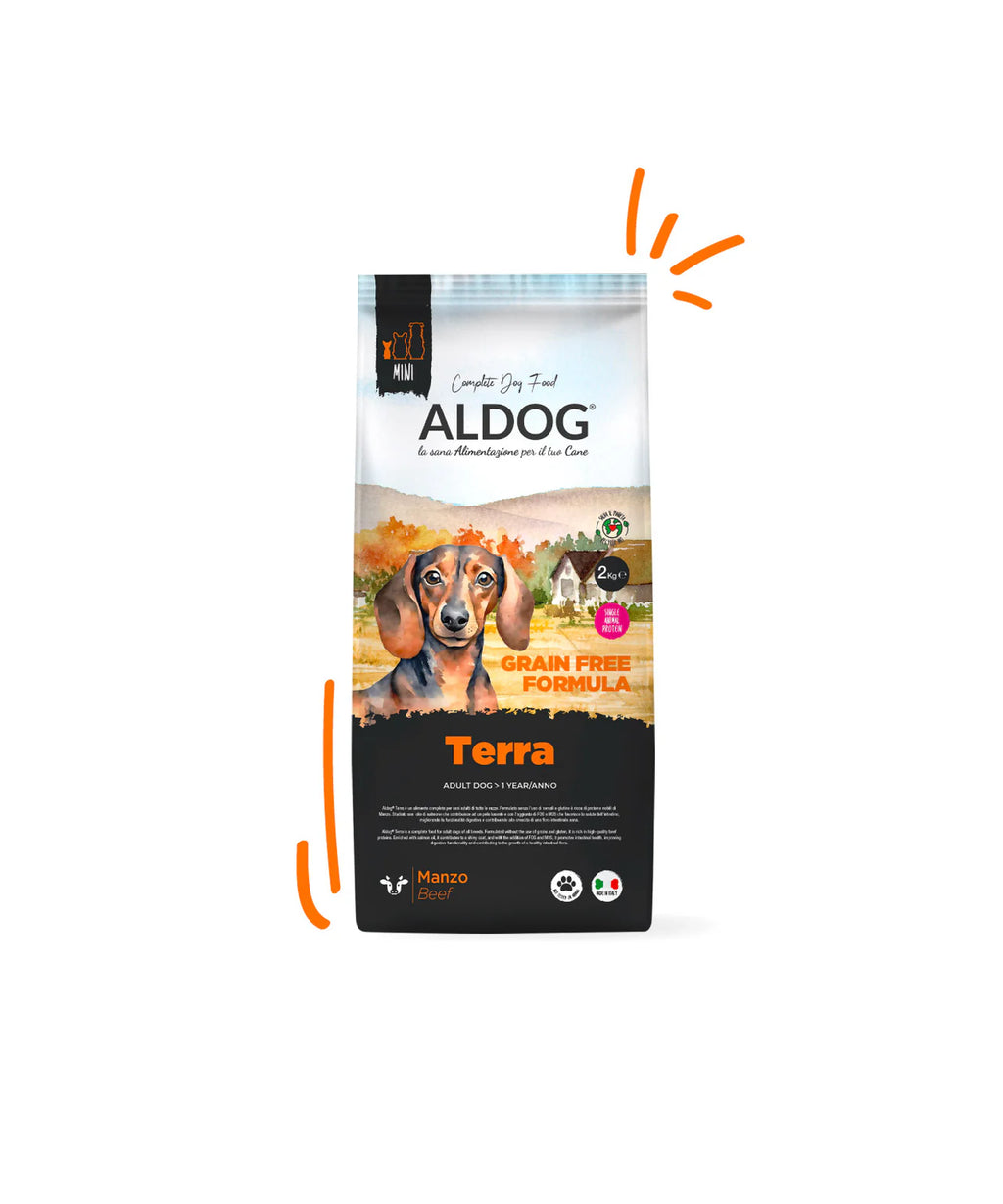 ALDOG GRAIN FREE TERRA MINI (MANZO) 2KG