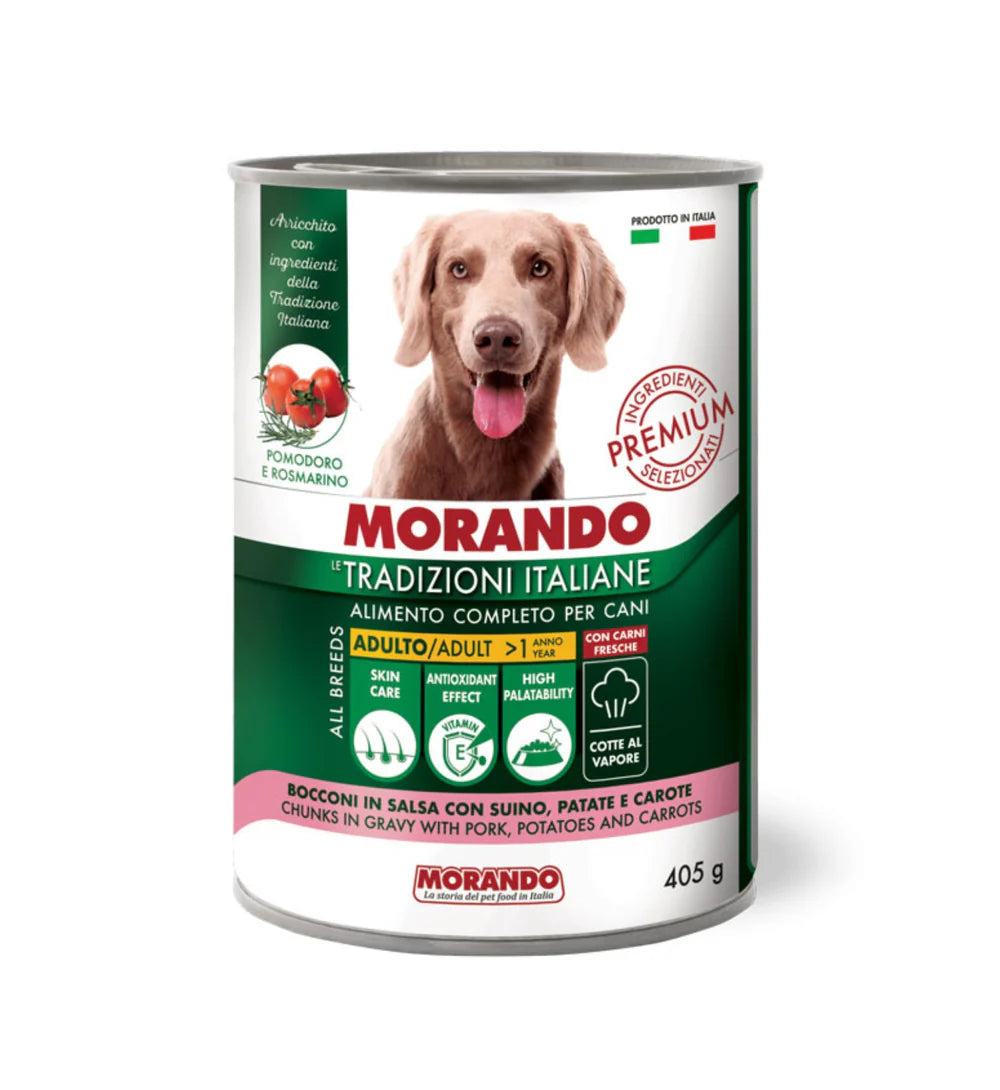 LE TRADIZIONI ITALIANE CANE BOCCONCINI 405G  - MORANDO