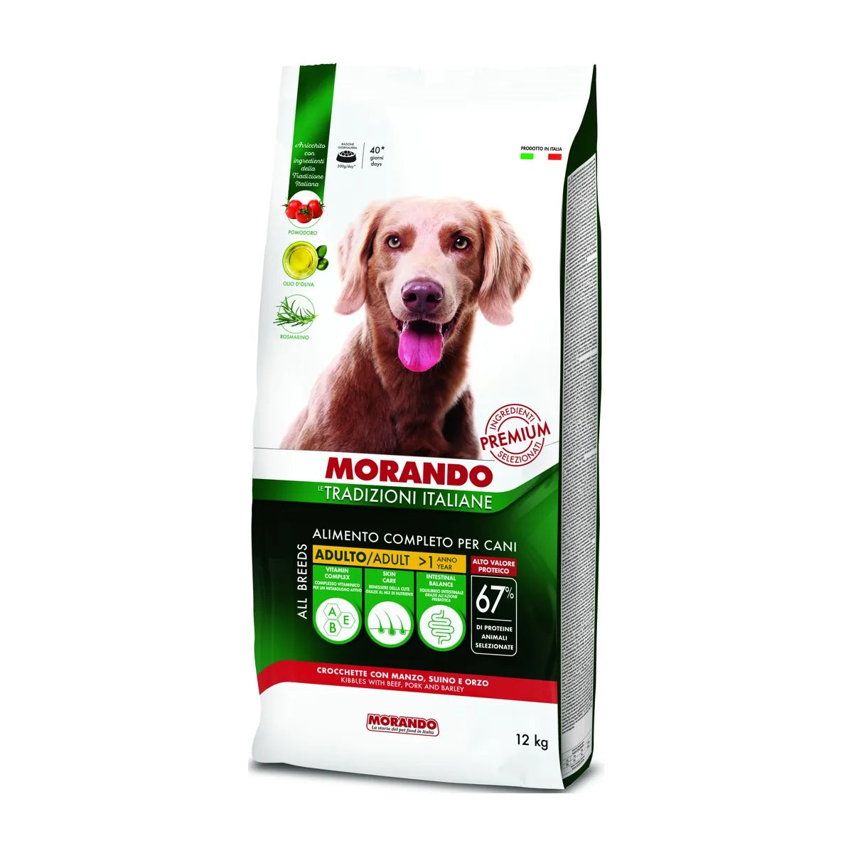 LE TRADIZIONI ITALIANE MANZO SUINO E ORZO 12KG - MORANDO