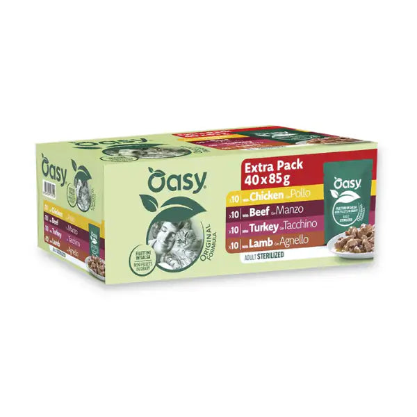 OASY CAT MULTIPACK ADULT STERILIZZATO 40*85GR