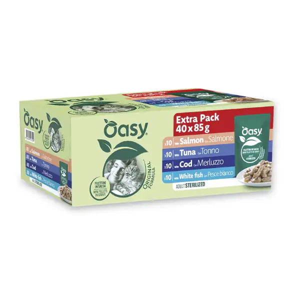 OASY CAT MULTIPACK ADULT STERILIZZATO 40*85GR