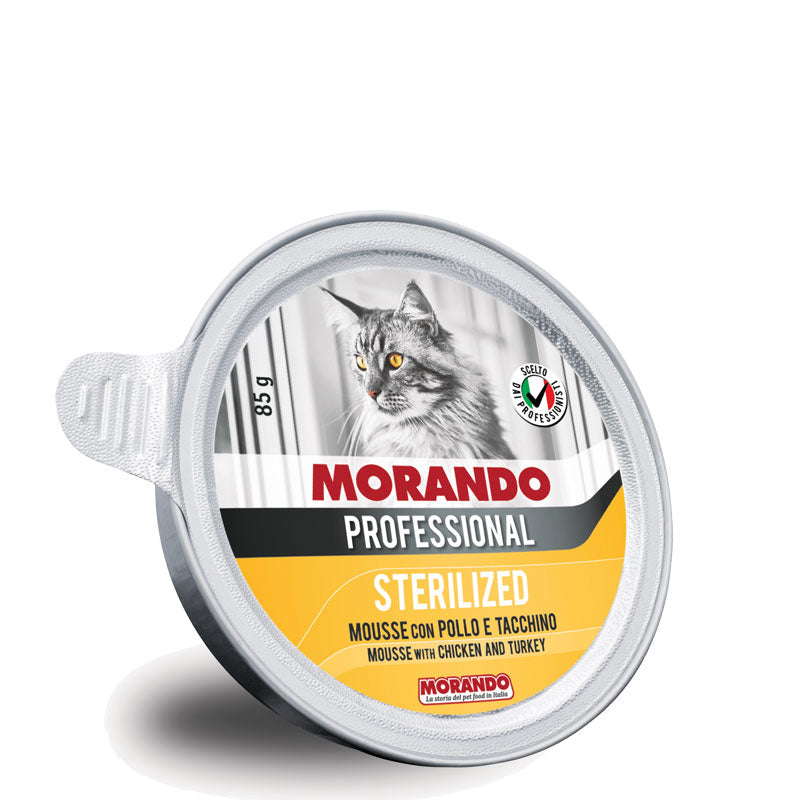 MORANDO PROFESSIONAL MOUSSE GATTO STERILIZZATO 85gr