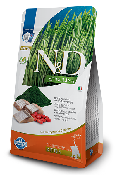 N&D FARMINA KITTEN SPIRULINA ARINGA 1.5KG