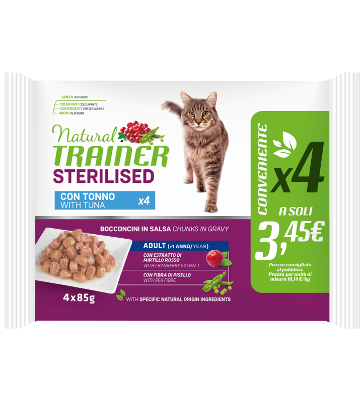 NATURAL TRAINER FLOWPACK X4 STERILIZZATO