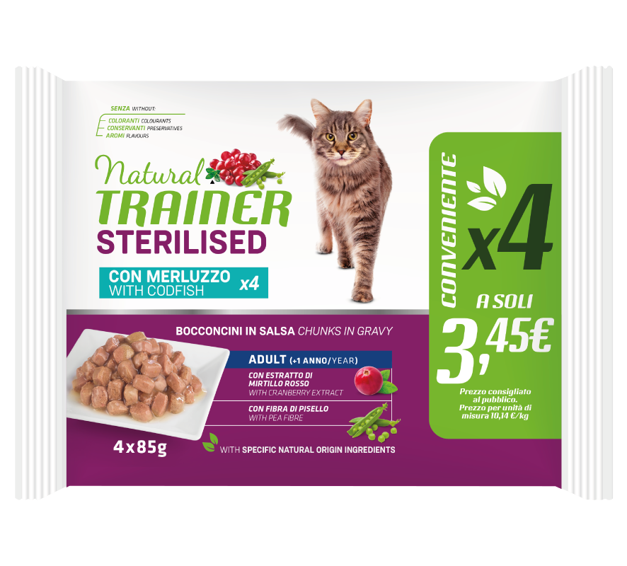 NATURAL TRAINER FLOWPACK X4 STERILIZZATO