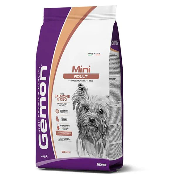 GEMON MINI ADULT SALMONE 3KG