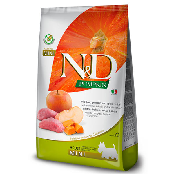 N&D PUMPKIN ADULT MINI CINGHIALE 800GR