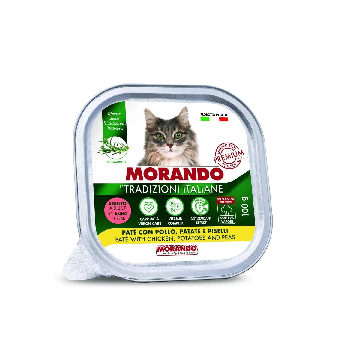 LE TRADIZIONI ITALIANE GATTO PATE' 100GR  - MORANDO