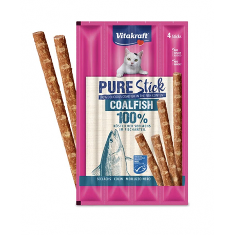 VITAKRAFT PURE STICK MERLUZZO NERO 4pz