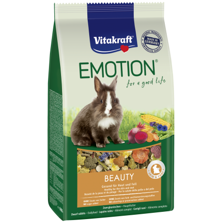 VITAKRAFT EMOTION BEAUTY CONIGLI NANI ADULT 600gr